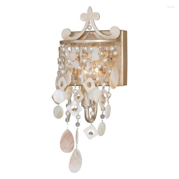 Lampada da parete Lampade a sospensione conchiglia americana Soggiorno Ragazza per bambini Nordico Specchio da bagno Faro Applique Illuminazione decorativa