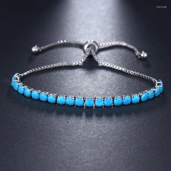 Bracelets à maillons EMMAYA Mode Cz Perles De Cristal Bracelet Multicolore Zircon Réglable Pour Les Filles Bijoux