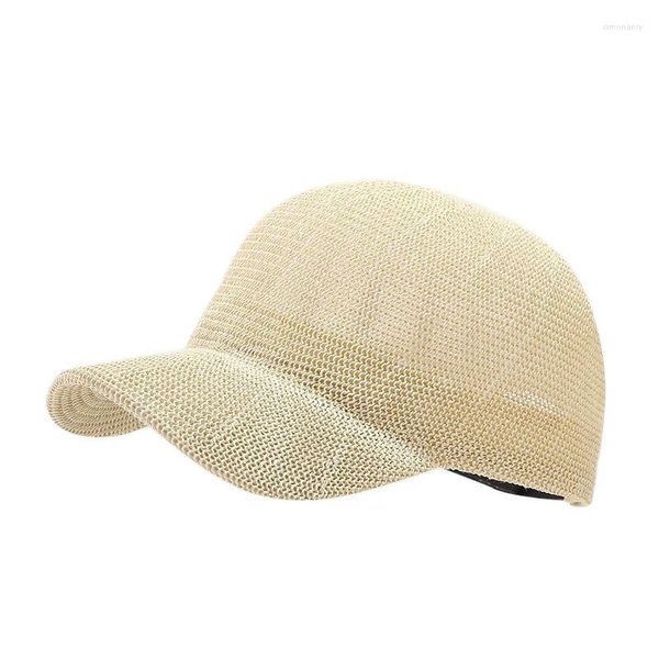 Бейсбольные кепки Соломенная однотонная бейсболка Регулируемые уличные шляпы Snapback для мужчин и женщин 178