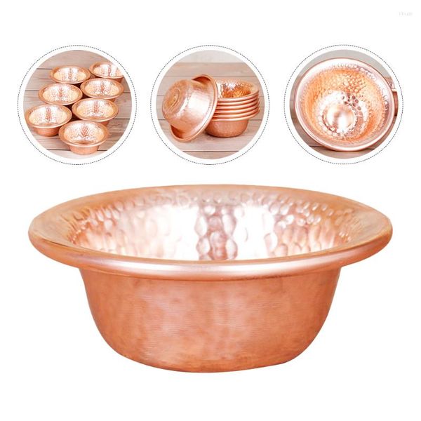 Bols tasse d'eau bénite bol en cuivre vaisselle culte articles pour la maison décor décoratif décoration stockage ornement maïs