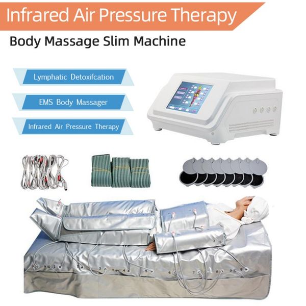 Outros equipamentos de beleza 3 em 1 Tensão segura do corpo humano 36V Ems Máquina de massagem de drenagem linfática infravermelha