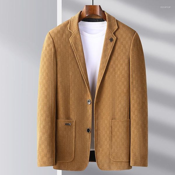 Ternos masculinos 2023 moda negócios respirável cavalheiro versão coreana da tendência de luxo britânica vento hospedagem casual blazer