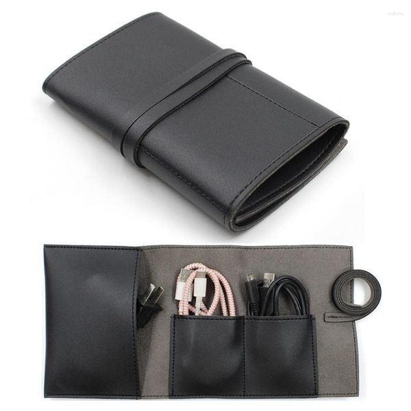 Вещевые сумки, дорожная портативная сумка для хранения кабеля для наушников, зарядное устройство, цифровые USB-электронные аксессуары, гаджет из искусственной кожи