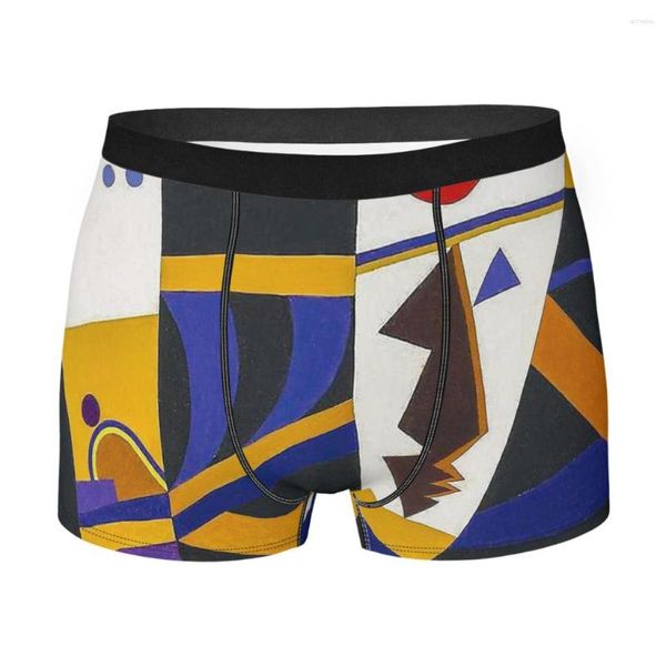 Unterhose „Binding“ von Wassily Kandinsky, Herren-Boxershorts „Russischer Maler“, hoch atmungsaktiv, hochwertige Druckshorts, Geschenkidee