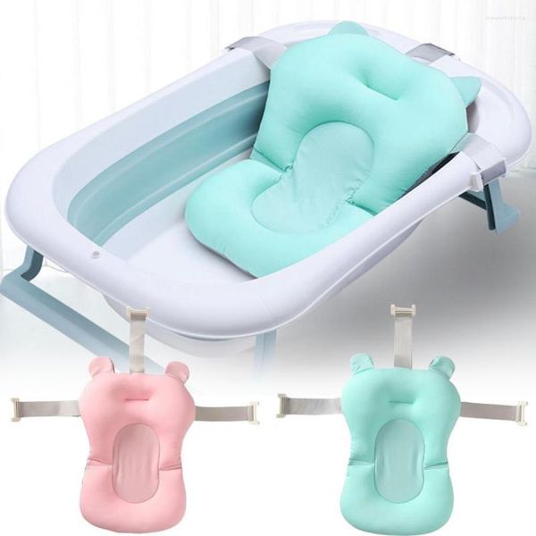 Banyo Aksesuar Seti Doğdu Yastık Hızlı Kuru Karikatür Yeniden Kullanılabilir Yumuşak Bebek Yastığı Hava Yüzen Banyo Aksesuarları Setleri