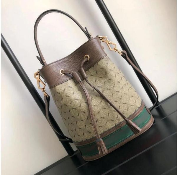 7A Tasarımcı Çantalar Orijinal Deri Mini Çekme Çantası Kadınlar Tuval Tote Orijinal Deri Çantalar Lady Tassel Messenger Cüzdan Moda Elli Omuz Çantası