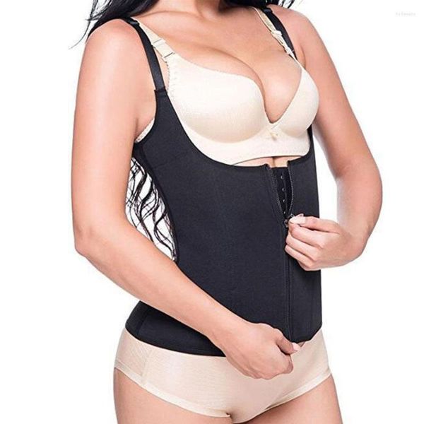 Shapers femininos cinta casaco cintura trainer colete espartilho mulheres zíper gancho corpo shaper cincher barriga controle emagrecimento shapewear gordura queimar