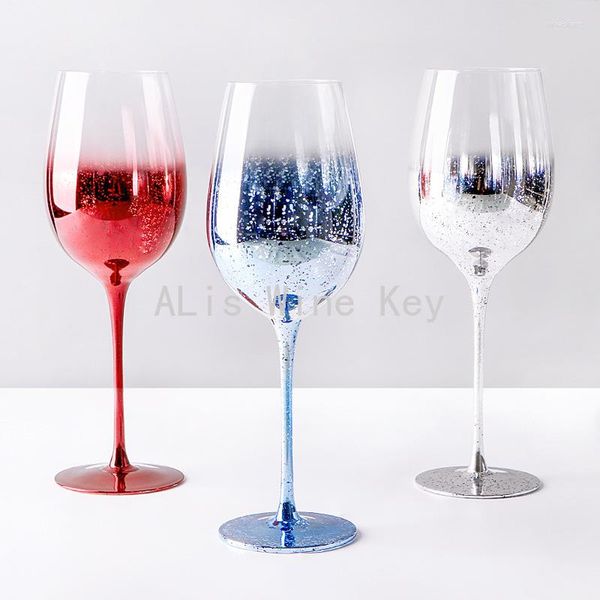 Copos de vinho criativo 160-550ml sonho estrelado céu série taça artesanal vidro de cristal vermelho champanhe copo família presente do feriado drinkware