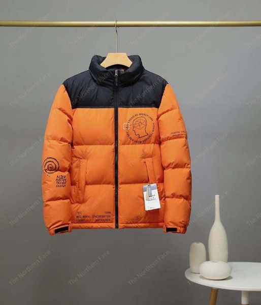 Vendita calda Stilista Piumino North F X Brain Dead Winter Men Down Parka Cappotto a maniche lunghe con cappuccio Ricamo con cappuccio per uomo e donna