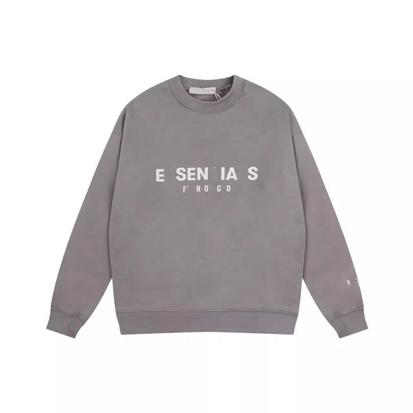 Essens-Shirt Designer Pullover Doppelfädel Flocken Essens T-Shirt Nebel Pullover runden Hals Lose Essen Kurzarm Plüsch Langarm Sweatshirt T-Shirt 1633