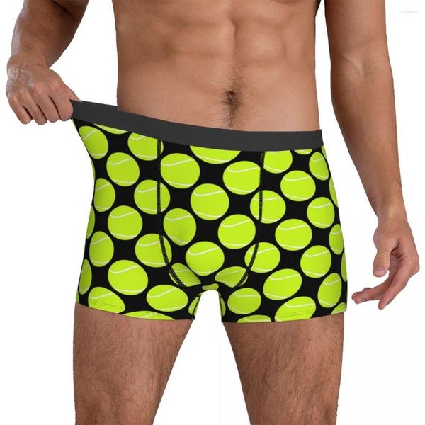 Unterhosen, Tennisball-Unterwäsche, Spielertasche, Trenky-Boxershorts, Sublimation, kurz, atmungsaktiv, Herren, Übergröße, 2XL