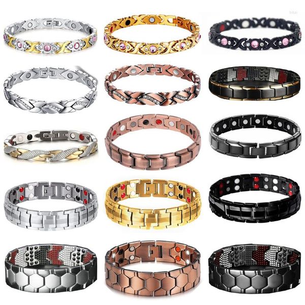 Bracelets à maillons 2023 motif Dragon torsadé, aimant magnétique sain pour femmes, aimants de thérapie électrique, Bracelets pour hommes