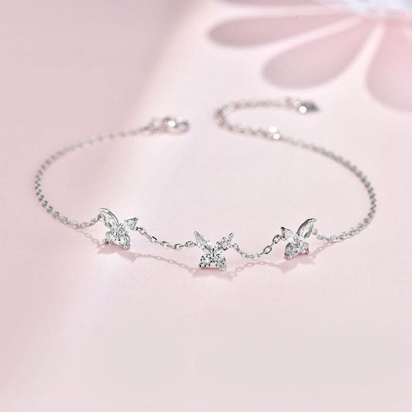 Charm-Armbänder, Schmetterlings-Kristall-Armband, einfacher Schmuck, Damen-Geschenk, Dating für Schmuck, Hochzeit