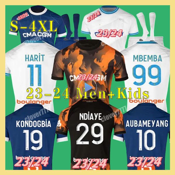 23 24 футбольные майки XXXL 4XL 2023 2024 CUISANCE GUENDOUZI NDIAYE CLUSS AUBAMEYANG футбольные рубашки мужские детские комплекты VERETOUT Under NUNO HARIT