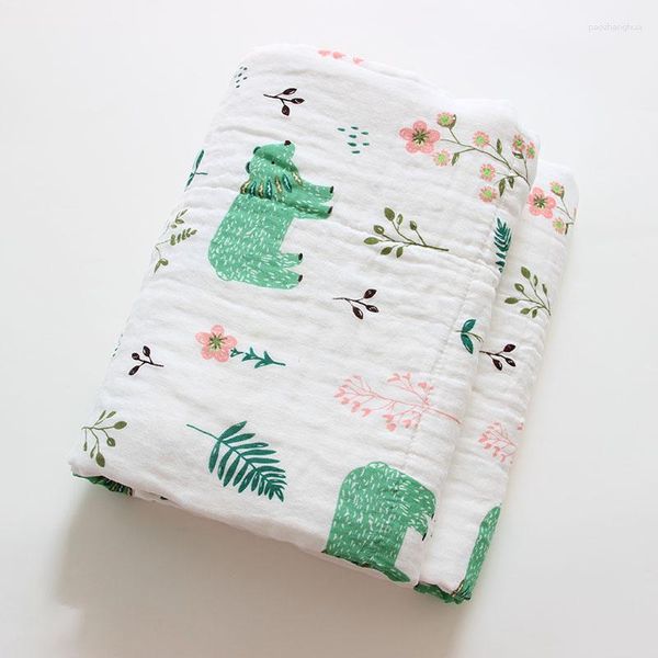 Decken Born Bath Gaze Baby Swaddles Soft Infant Wrap Schlafsack Baumwolle Spielmatte Kinderwagen Abdeckung