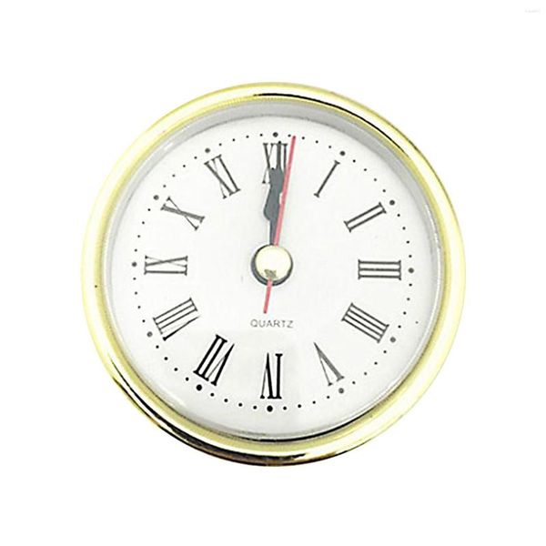 Orologi da parete 90mm / 65mm Movimento automatico classico al quarzo Forma rotonda Casa Silenzioso Accurato Orologio universale Inserto testa in plastica Decorazione fai da te