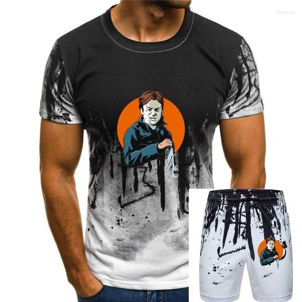Fatos masculinos The Real Myers Camiseta Horror Guy Michael Camiseta Manga Curta S-3Xl para Jovens Idade Média Idade
