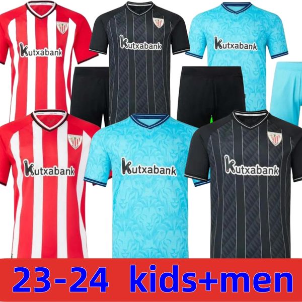 Bilbao 2023 Club-Fußballtrikots BERENGUER HERRERA UNAI SIMON Fußballtrikot 23 24 MUNIAIN Athletic RAUL GARCIA VILLALIBRE WILLIAMS Fußballtrikot für Herren und Kinder