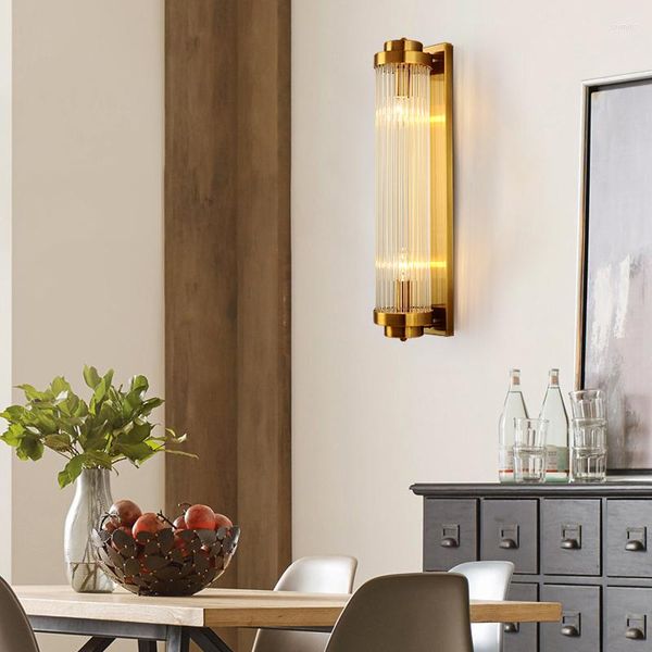 Lâmpada de parede moderna led cristal luz e14 preto suporte dourado sala estar quarto restaurante criativo interior luminária decorativa