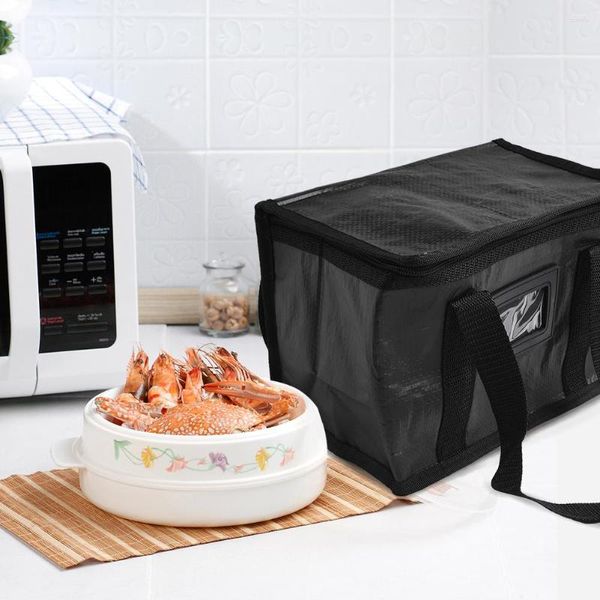 Depolama torbaları 1 PC Pizza Çanta Yemek Teslimat 16L28L50L Katlanabilir Yedek Takeaway Termal Sıcak Soğuk Su Geçirmez Yalıtım Aracı