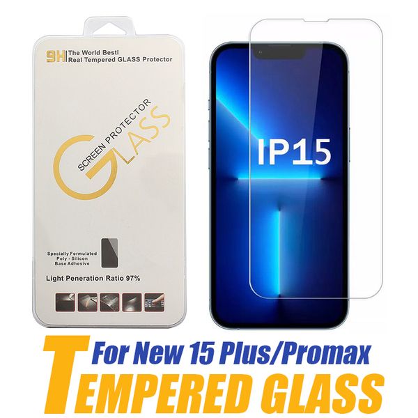 Displayschutzfolie aus gehärtetem Glas für iPhone 15 14 Plus 13 12 Mini 11 PRO XS Max XR Samsung A20 A10E Moto G7 Power E6 Z4 LG Stylo 6 K40 mit Box