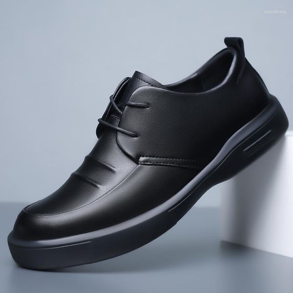 Sapatos de vestido tamanho grande 46 47 homens negócios condução moda mocassins fundo preto couro cavalheiro casamento casual A58-71