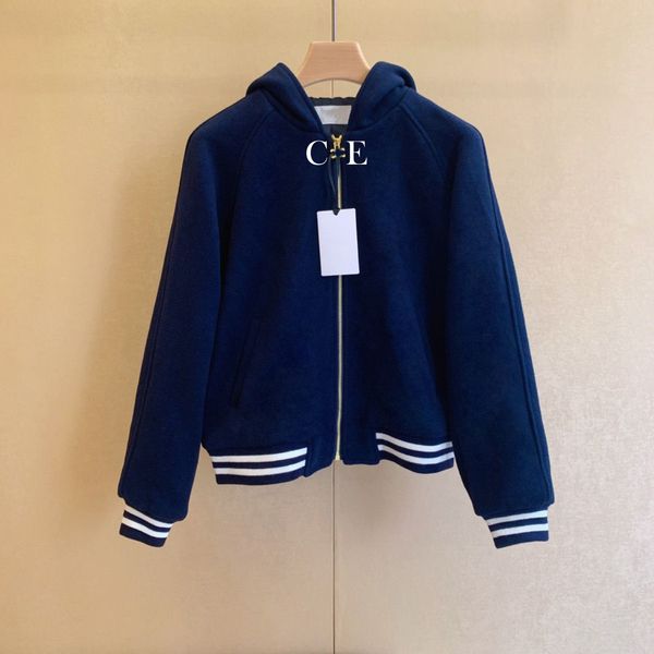 Ce lettere giacche da donna femminile primavera autunno sciolto casual con cappuccio uniforme da baseball cappotto Hip Hop Streetwear