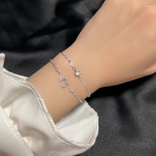 Braccialetti con ciondoli LIMAX Personalità Intelligente Design di nicchia Senso Decorazione a mano Bracciale con zirconi per trasbordo del commercio estero europeo e americano