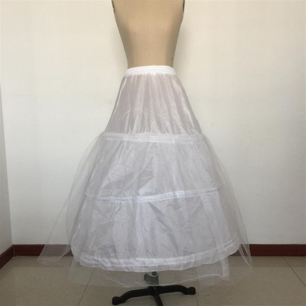 Abito da sposa in tulle bianco Abito da ballo in crinolina Abito da sposa Sottoveste 3 Anello in acciaio Abito da sposa lungo fino al pavimento Abito da sposa stile slip Pet262o