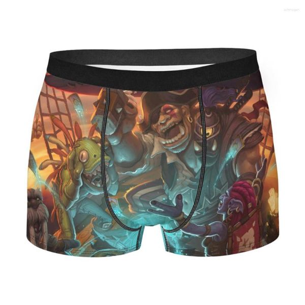 Cuecas ativar cartão homens boxer briefs jogo altamente respirável de alta qualidade sexy shorts presente idéia