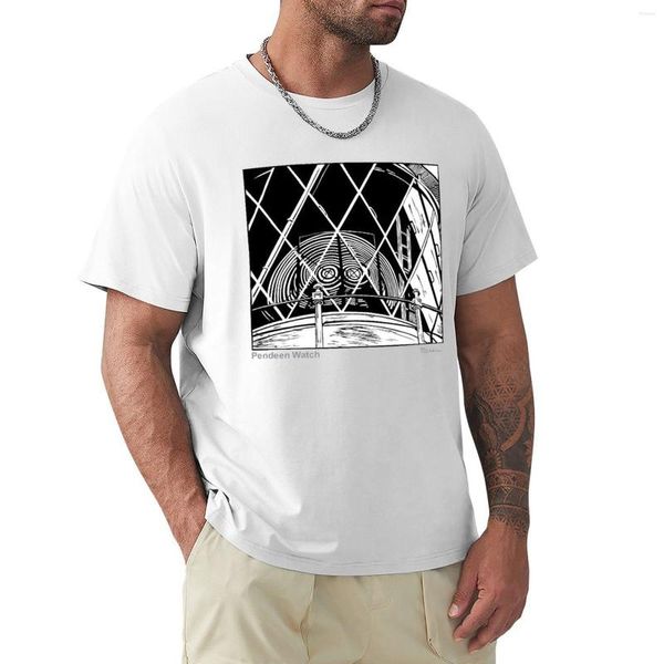 Erkekler Polos Pendeen İzle Deniz Feneri T-Shirt Sade Hippi Giysileri Tee Fil Yazı Tops Erkekler