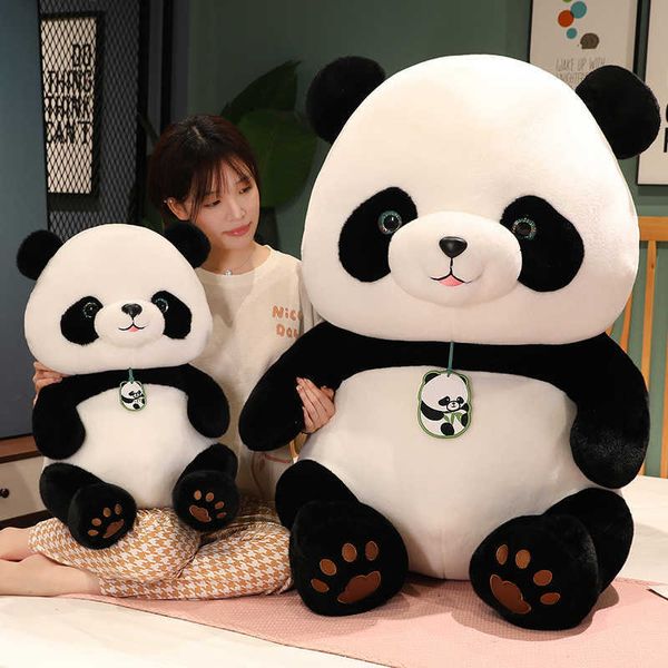 Animais de pelúcia de pelúcia 24/30/40/50cm bonito redondo panda gordo brinquedo de pelúcia animais de pelúcia pandas gigantes plushies boneca anime macio crianças brinquedos para meninas