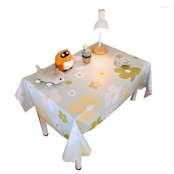 Toalha de mesa moda plantas flores decro toalha de mesa capa à prova de poeira resistente ao calor para cozinha sala de jantar