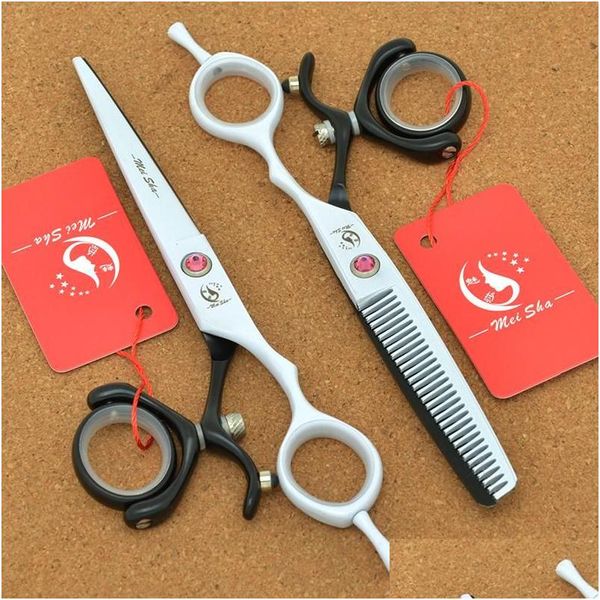 Forbici per capelli Meisha 6 pollici Girevole per taglio del pollice Strumenti per lo styling diradamento Acciaio giapponese Parrucchiere Cesoie per taglio di capelli Rasoi A0120A Dr Otdmo