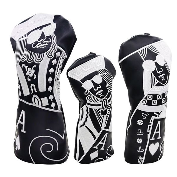 Outros produtos de golfe Clube de golfe # 1 # 3 # 5 Wood Headcovers Driver Fairway Woods Cover PU Leather Head Covers Entrega de velocidade máxima 230901