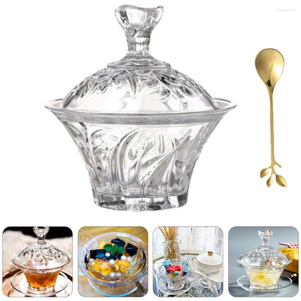 Geschirr-Sets, Suppenschüssel, Vogelnest, Tasse, Cubilose, Aufbewahrung, Zucker, Untertasse, kreativer Halter, exquisiter Sirup-Glasdeckel