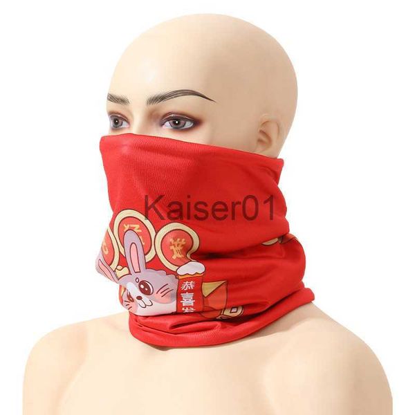 Ciclismo Caps Máscaras 2023 Novo Chinês Quente Thicked Fleece Riding Scarf Outdoor Sports Ciclismo Face Máscara Ski Pesca Caminhadas Windproof Scarf Neck Capa X0904