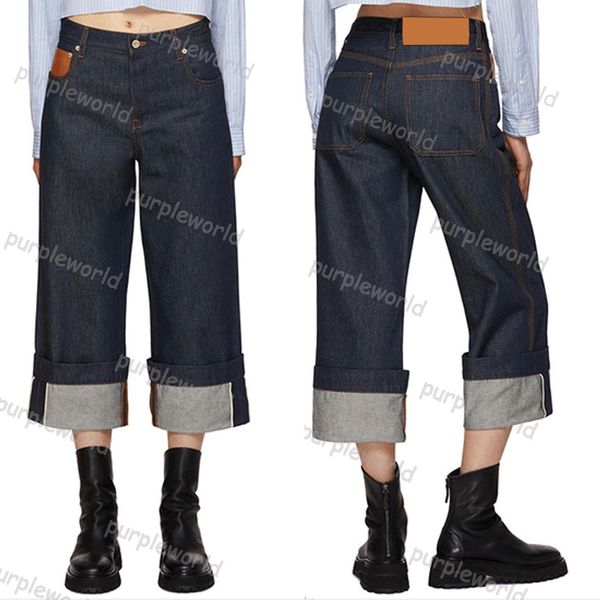Повседневные женские джинсы с девятью точками, универсальные прямые брюки, мешковатые широкие джинсы с фигурным краем, открывающие лодыжку, брюки