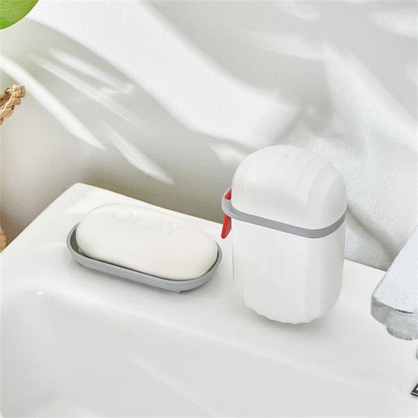 Distributore di sapone liquido Traveling Box portatile Accessorio per guarnizione creativa con copertina