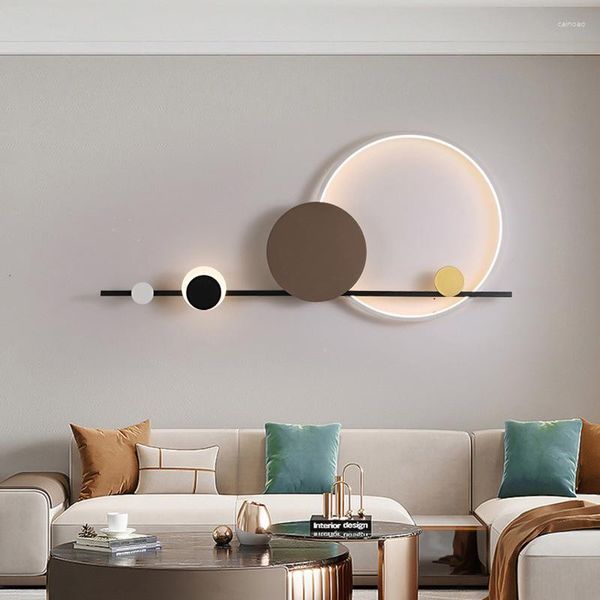 Lampada da parete Home Art Deco Luci a LED 3000K El Hall Parlor Sala da pranzo Sconce Scale Corridoio Corridoio Atmosfera