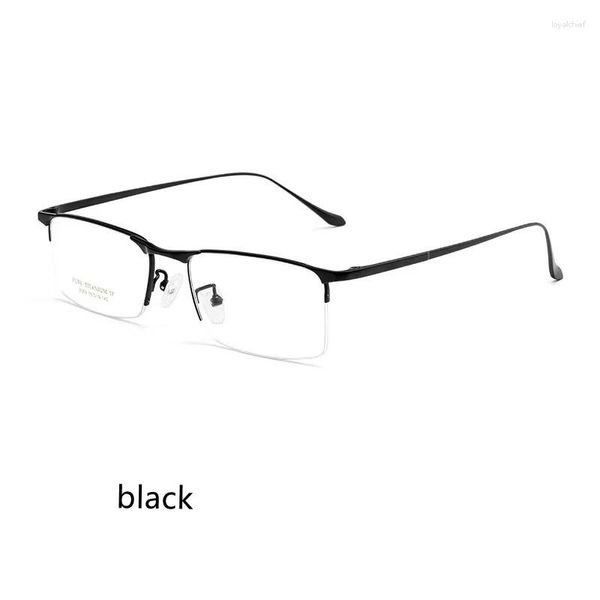 Sonnenbrille Rahmen 55mm Optische Gläser Große Größe Reinem Titan Rahmen Rezept Brillen Männer Brillen Für Große Gesicht 2089P