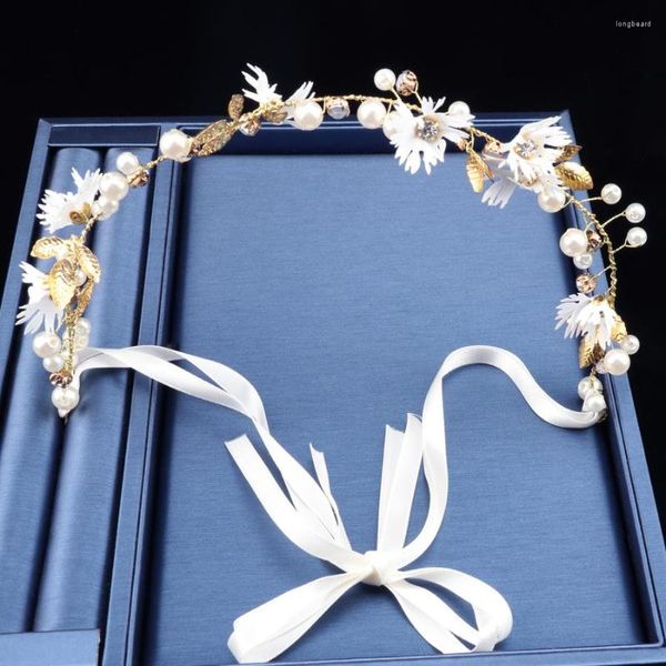 Grampos de cabelo coroa de noiva flor ornamentos folha hairwear acessórios de casamento para mulheres menina headpiece decoração