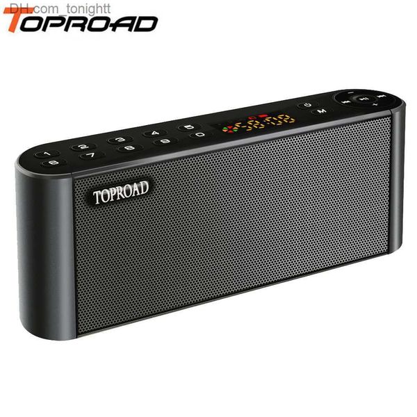 Altoparlanti portatili TOPROAD Altoparlanti Bluetooth wireless Altoparlante portatile Enceinte Vivavoce MP3 con microfono TF FM HIFI Subwoofer Altoparlanti bassi profondi Q230904