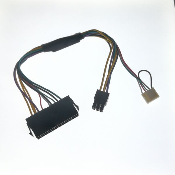 ATX-Netzteil-Netzteilkabel, 24P auf 6P, 6-poliger Mini-6-poliger Stecker für HP ProDesk 600 G1 600G1 800G1 Mainboard-Konvertierungskabel