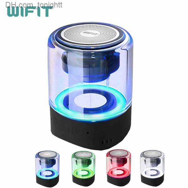 Altoparlanti portatili Altoparlante Bluetooth WIFIT Portatile ak Multiplo colorato lampeggiante Bluetooth5.0 Altoparlante da 60 mm con effetto basso pesante Altoparlante 800MA Q230904