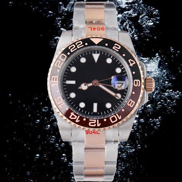 Relógio masculino reloj de alta qualidade 41mm lente vidro safira boutique pulseira aço designer relógios para homens atacado fivela dobrável água