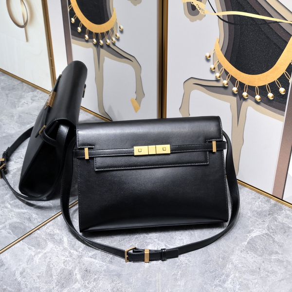 7a designer feminino saco famosa marca de metal acessórios de moda de couro preto envelope bolsa