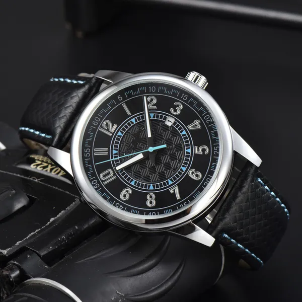 Relógio masculino casual japonês movimento de quartzo relógio à prova dwaterproof água presente pulseira de couro data automática bateria relógio analógico montre de luxo