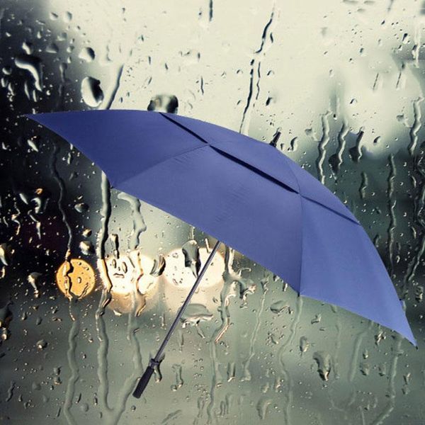 Regenschirme im Freien Golf Großer männlicher Kind-Regenschirm-Mann-Regen- und Sonne-blauer japanischer UV-Auto-Langgriff-Stock-Guarda Chuvas-Geschenk für