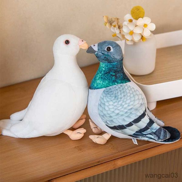 Doldurulmuş Peluş Hayvanlar 20cm Simülasyon Güvercin Peluş Oyuncak Yaşam Gibi Magpie Taşıyıcı Güvercin Bebek Ev Dekoru Hayvan Kuş Doldurulmuş Oyuncaklar Çocuk Hediyeleri R230904